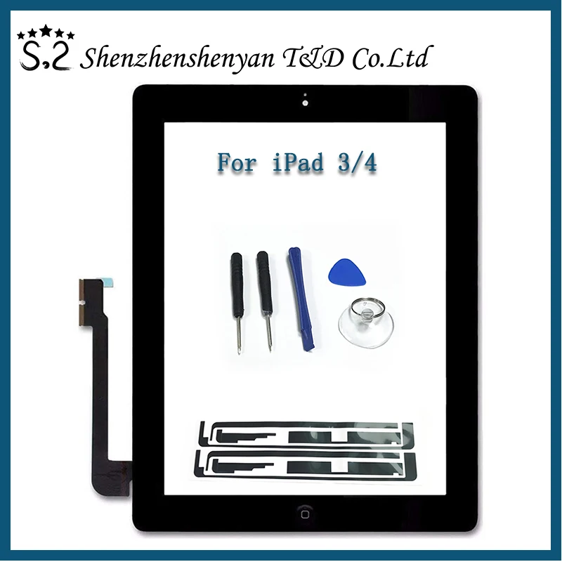 9 7 сенсорный Экран для iPad 3 4 iPad3 iPad4 A1416 A1430 A1403 A1458 A1459 A1460 ЖК дисплей внешний