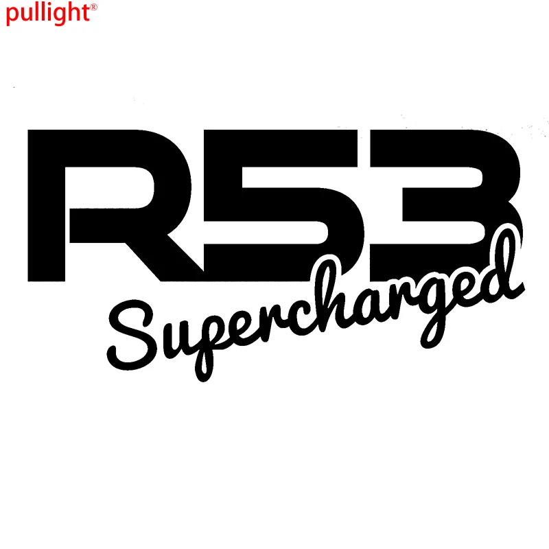 

R53 Supercharged Car Stickers Window Bumper Vinyl Decal Sticker New Style Hot Car Decor car accessories
