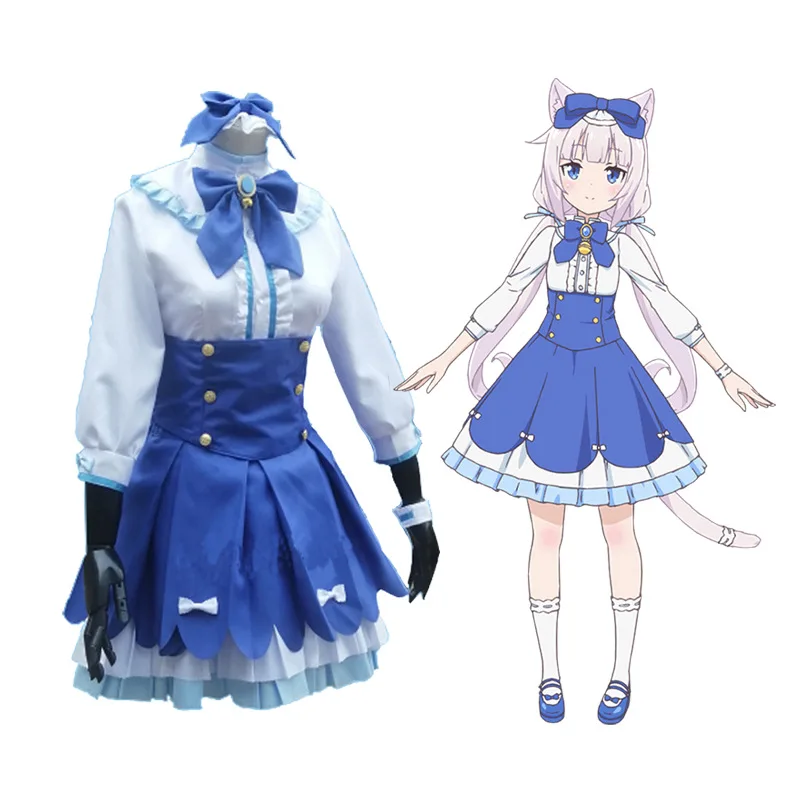 Косплей костюм кота Ниан парк некопара шоколадная ваниль горничная Лолита