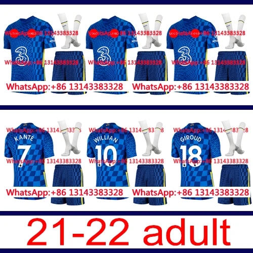 

2021 Top Thai Chelseaes Top Best 21-22 custom shirt +sock Set sale Best quality adult 2022 Free shipping