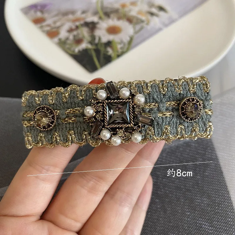 Роскошные брендовые высококачественные заколки для волос модные зажимы с