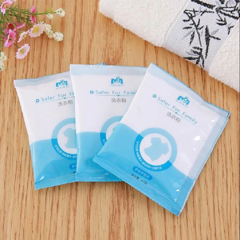 Путешествия одноразовые мешок упаковка прачечная порошок Портативный Упаковка