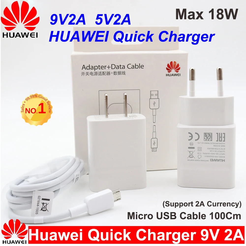 Зарядное устройство QC 2 0 для Huawei 9 В А ЕС США адаптер быстрой зарядки с Micro USB Mate 7 8 10