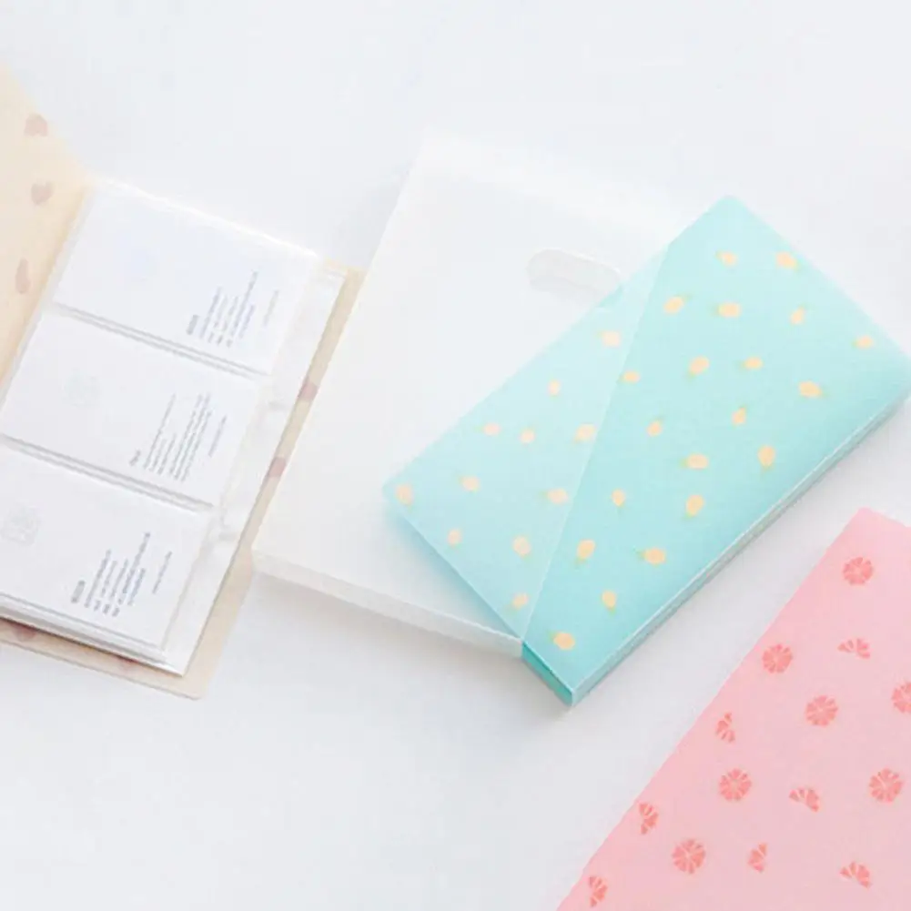 

Durable Cute Card Album 96 Pockets Convenient PP Portable Large Capacity Album for Lomo Ticket Business Card Protector