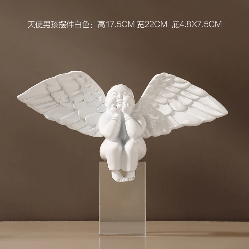 

Black Figure Figurine Nordic Wedding Wedding Modern Living Room White Figurines Office Decoration Maison Home Decoration DF50XBJ