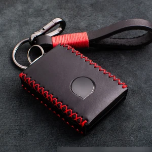 1 Pcs Genuine Leather Car Key Case For Volvo XC90 XC70 XC60 S60 S80 S90 C30 V70 V90 Smart Remote Fob Replace Shell Key Cover