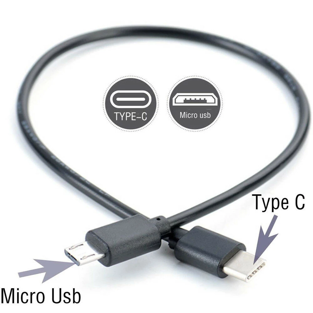 Cable de carga OTG tipo C a Micro USB macho, adaptador de...
