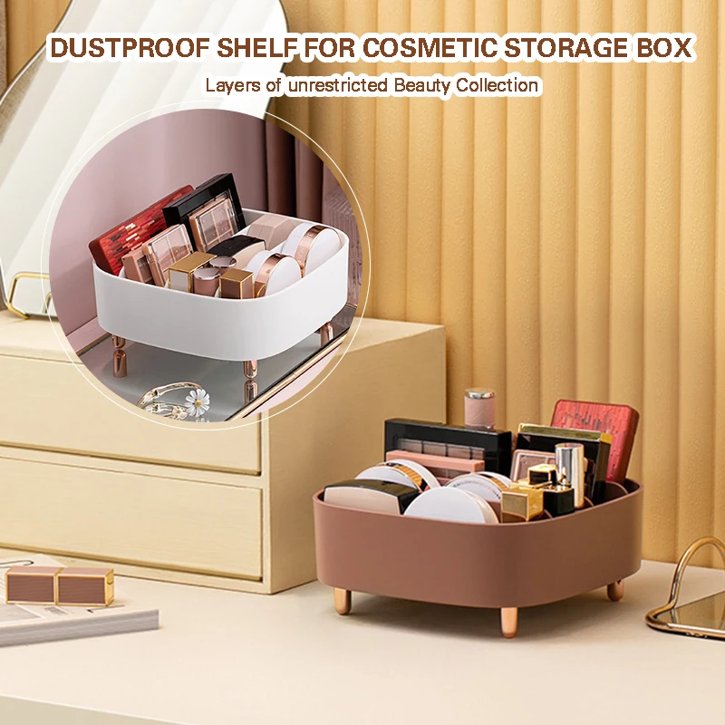 

Desktop Cosmetics Organizer Bin Self-Adjustable Classified Storage Basket Thick PP Materials for Office Home Sundries PR Sale