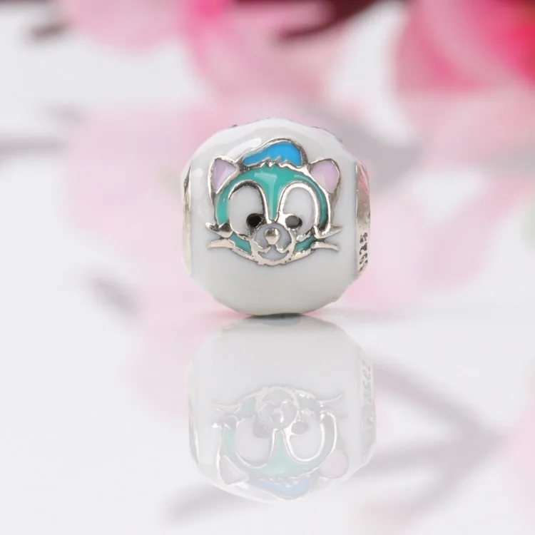 

Bewill S925 Sterling Silver Cute Cartoon Blue Cat Charm Fit Original Charms Bracelet Necklace Pendant Diy Jewelry Making