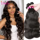 Пупряди волос Vanlov, волнистые, перуанские, натуральные кудрявые пучки волос пряди Ков, 134 шт., натуральные черные и струйные черные, 8-30 дюймов, волосы Реми