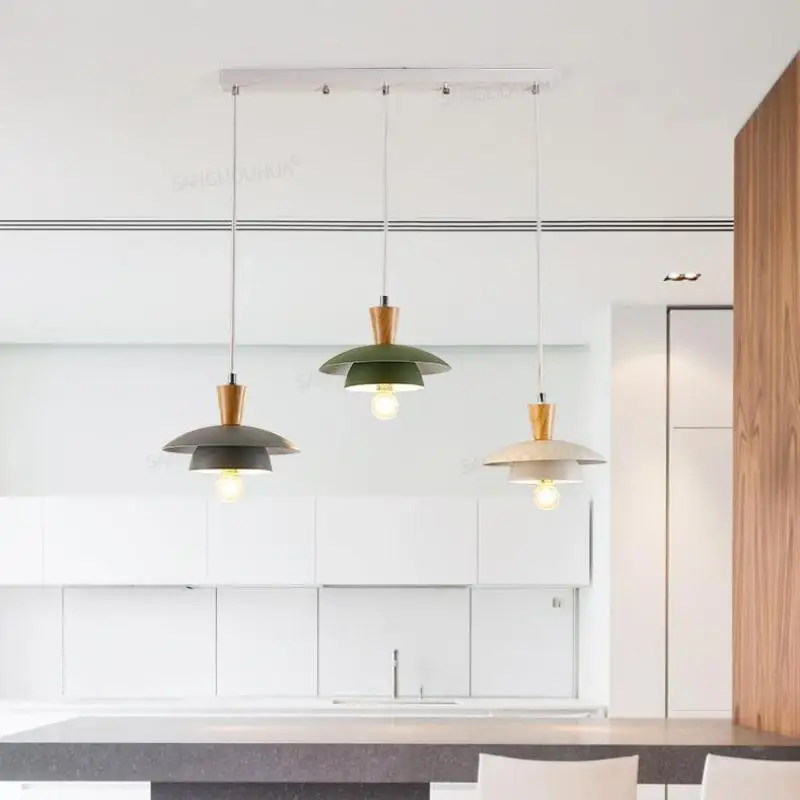 1 3 шт удивительные деревянные подвесные лампы украшение Скандинавское освещение