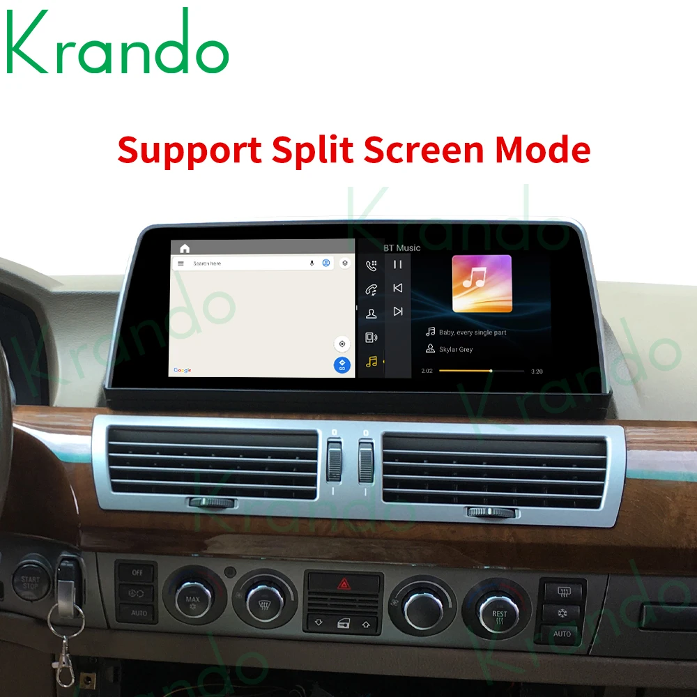 Автомобильный навигатор Krando Qualcomm Android 11 0 6G 128G 10 25 для BMW серий 7 E65 E66 G11 2004-2020 Радио