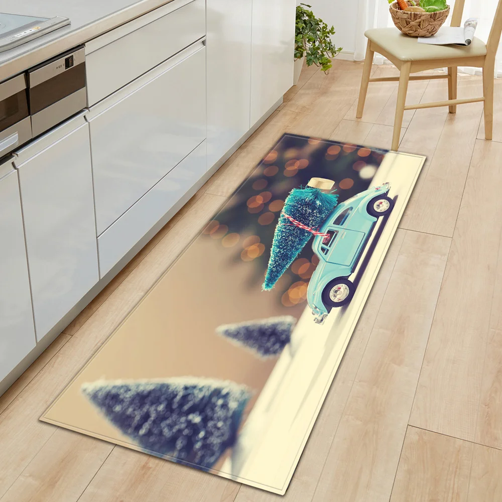 Ковер для кухни Придверный коврик рождественские украшения спальни дома в