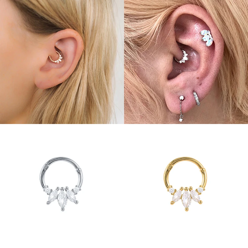 

2021 Puncture Cartilage Earrings For Women Sterling Silver Piercing Earrings For Girl Huggie Hoop Earrings Body Jewelry