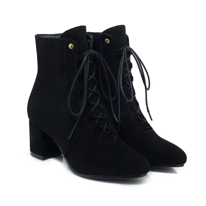 Большие размеры 9 10 11 17 ботинки женская обувь ботильоны для женщин женские с