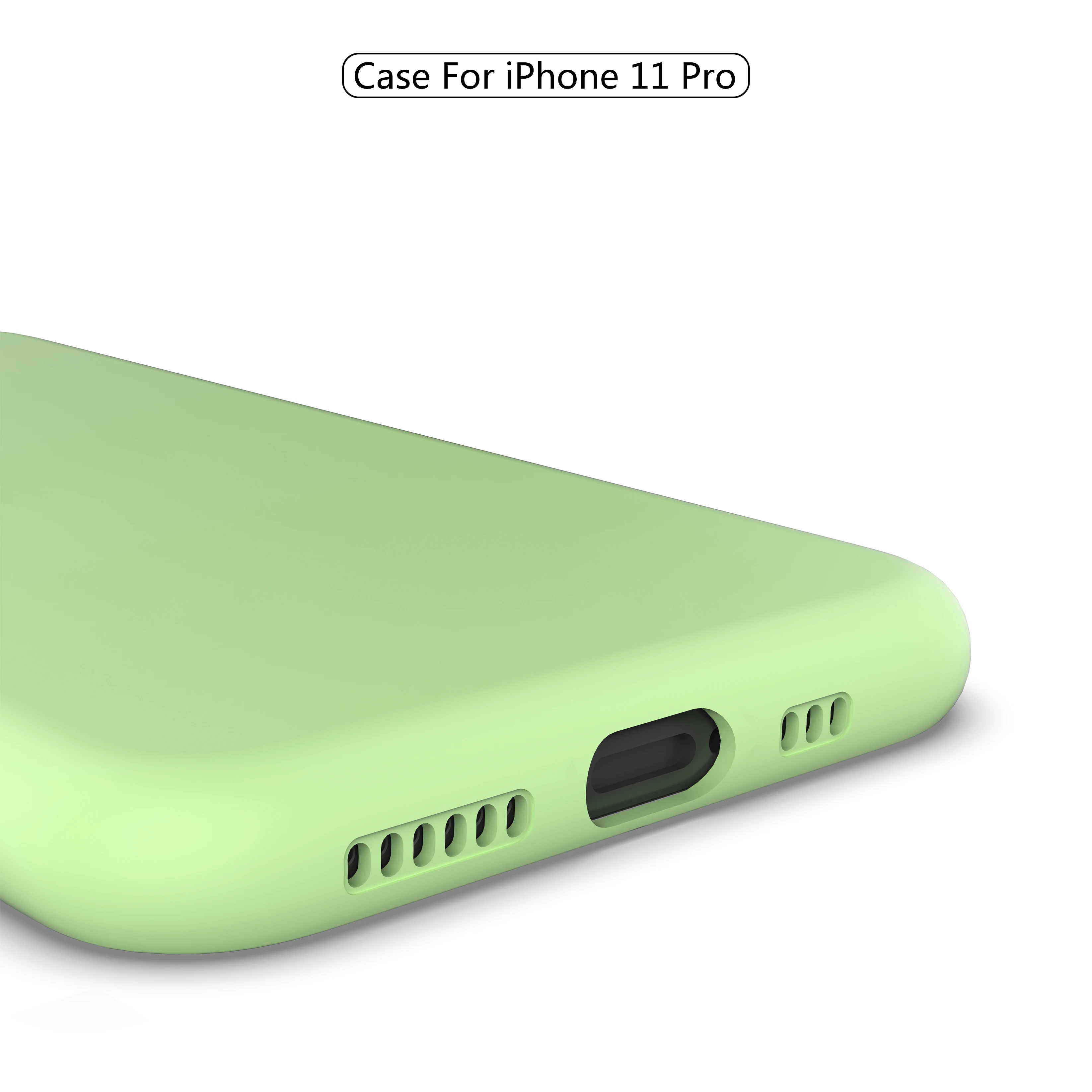 DATALAND liquid silicone phone case for iPhone11 MAX Pro 6 6S 7 8 Plus X XR XS Max smart soft silicon cases back cover Shell |