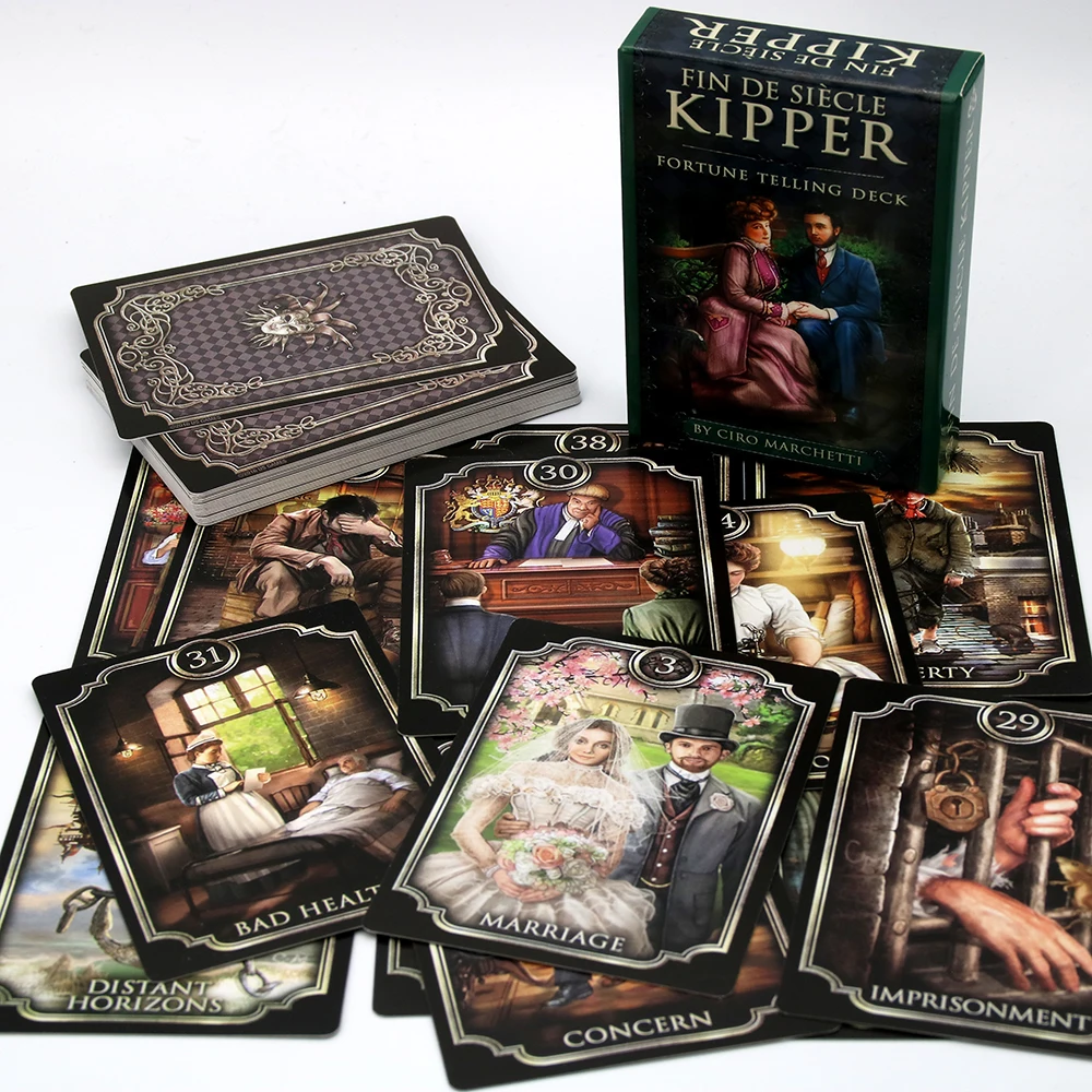 Ребра века SIECLE KIPPER Fortune Telling 39 карты колода карт Оракл Ciro Mars etti Esoteric Game New
