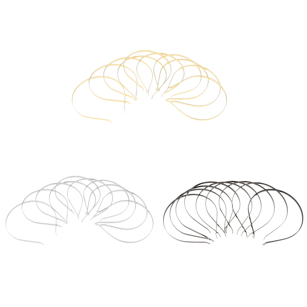 10 шт. простые металлические ободки для рукоделия DIY кошачьи ушки головная повязка