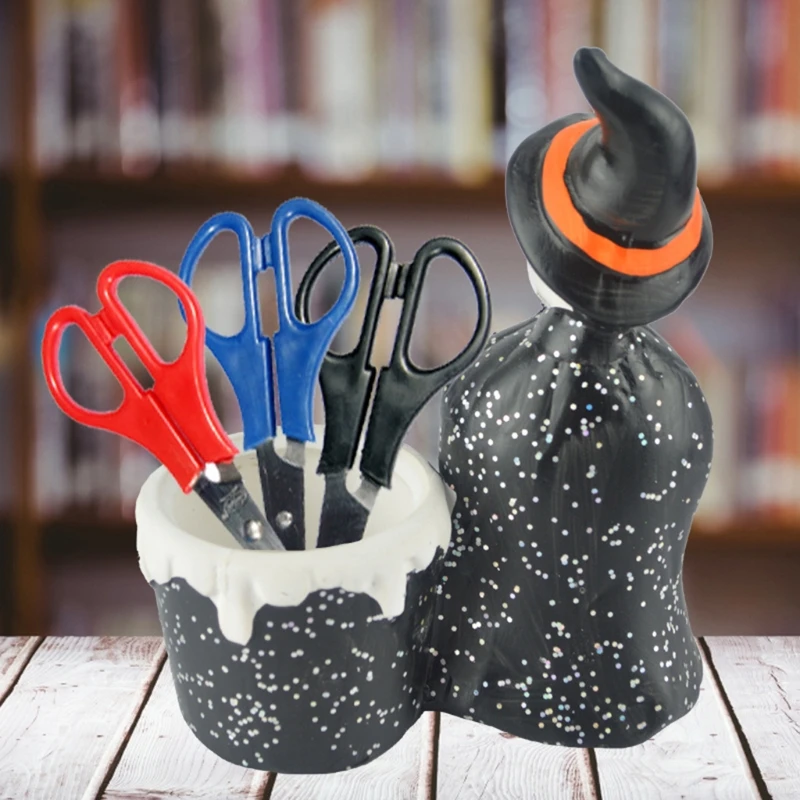 

Halloween Witch Skull Flower Pot Indoor Plant Pots Creative Festival Halloween
