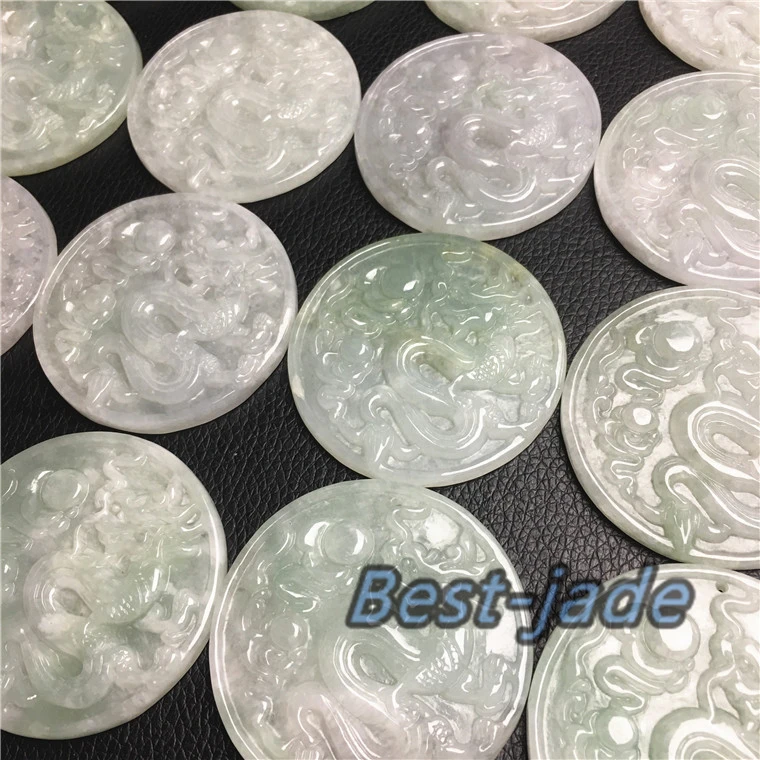 Дракон натуральный зеленый класс А нефрит тип Бирма ЖАДЕИТ кулон из бисера для