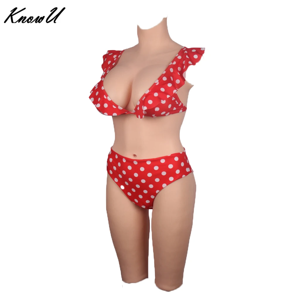 Силиконовое боди KnowU с чашкой D трансгендер грудь формы Drag Queen сексуалов yapay vajina| |