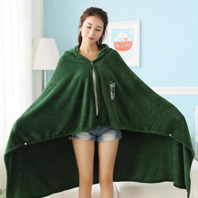 

Attack On Titan Blanket Cape Flannel Cosplay Costume Hoodie Thickness Throw Blanket Cloak Shingeki No Kyojin Survey Corps Cloak