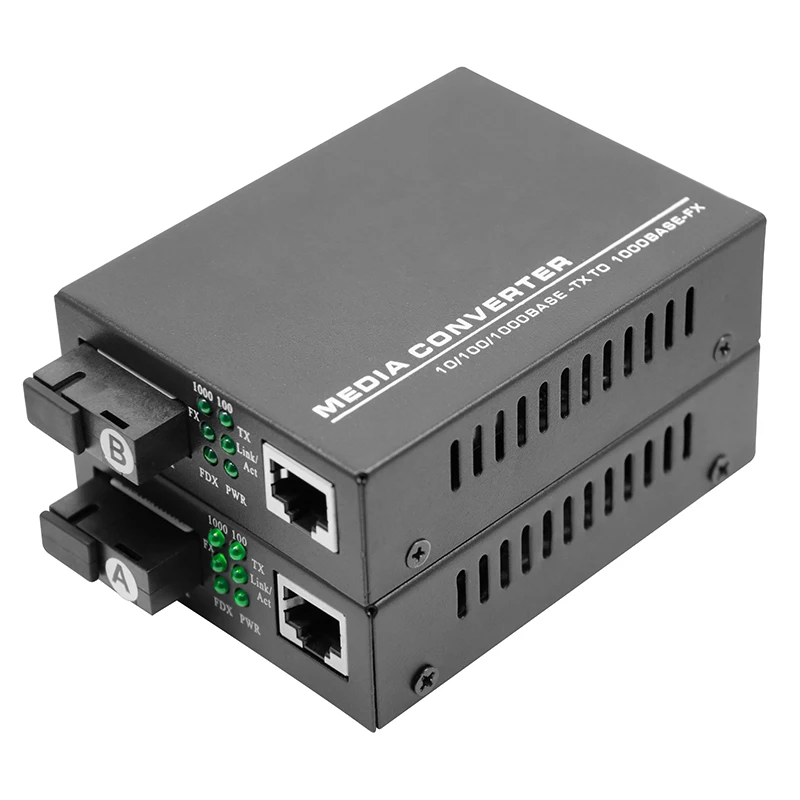 1 пара A/B SC Rj45 Порты и разъёмы 10/100/1000M 20 км одиночное волокно одномодовый