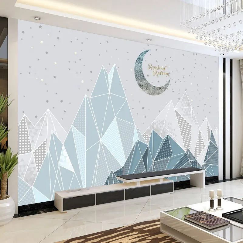 Геометрический дизайн абстрактный треугольник трехмерное настенное покрытие с