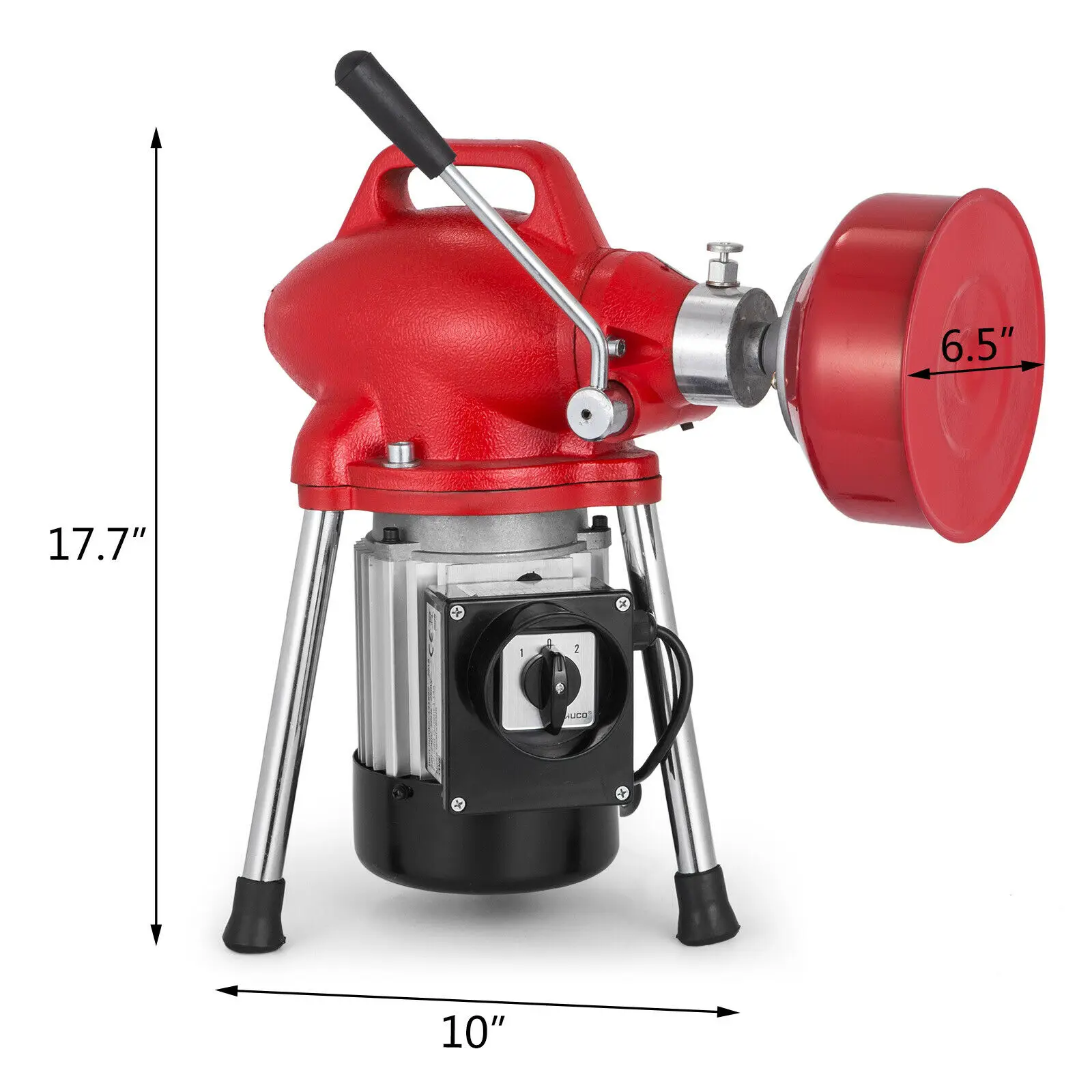 値段 250ワット排水洗浄機20〜100ミリメートル400 Rpmパイプ排水クリーナーオーガー配管洗浄と12.5メートルスパイラル