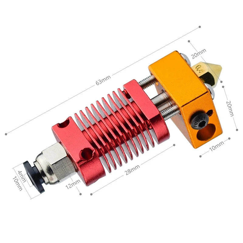 3D Printer Accessories CR-10 Extruder Hot End Kit Heating Aluminum Block Heat Sink Parts DIY | Компьютеры и офис