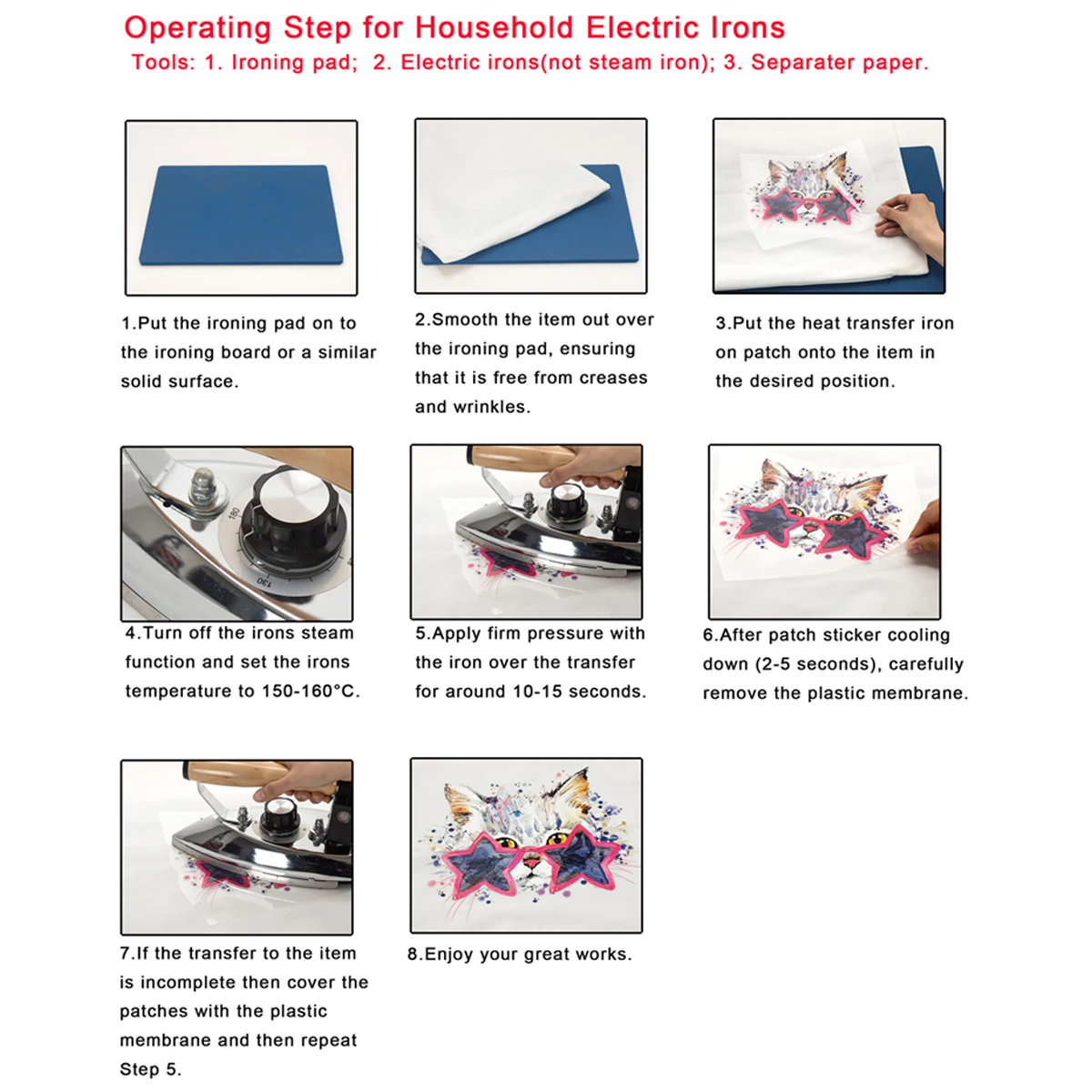 Теплопередающие пластыри с подарочной упаковочной коробкой 4 комплекта утюжок