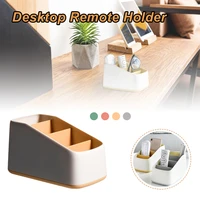 1pc multi function plastic organizer remote control holder 4 slot storage organizer remote caddy for bedroom living room office