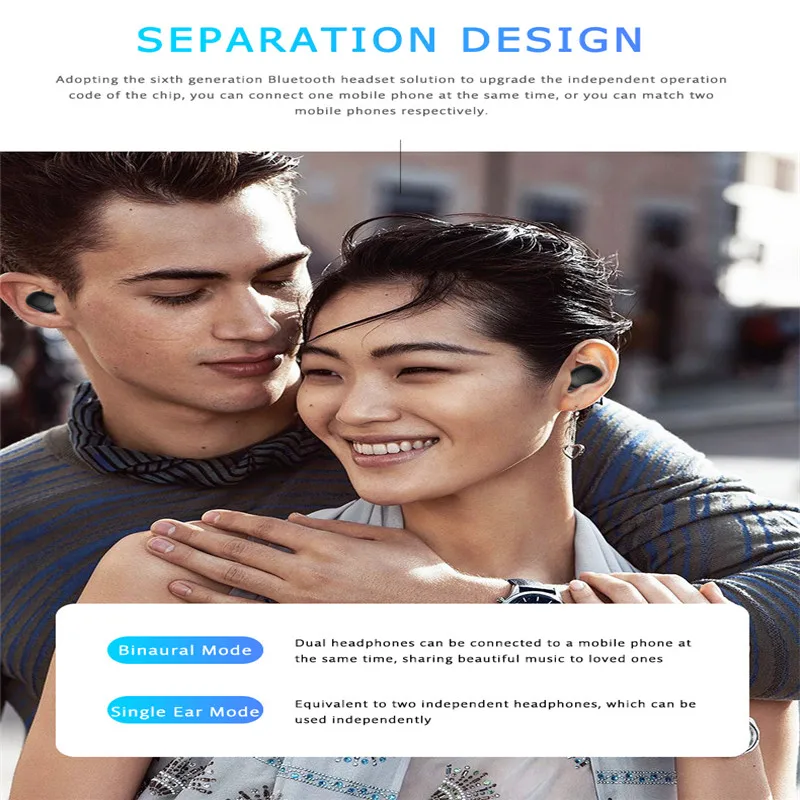 Наушники-вкладыши TWS Bluetooth 5 0 наушники DSP Шум шумоподавления стерео бинауральные