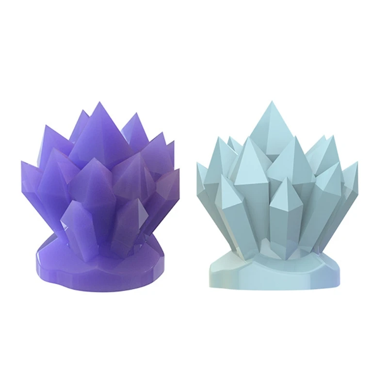 

Crystal Cluster Stone Decorations Epoxy Resin Mold Irregular Ore Spar Ornaments Casting Silicone Mould for DIY Crafts