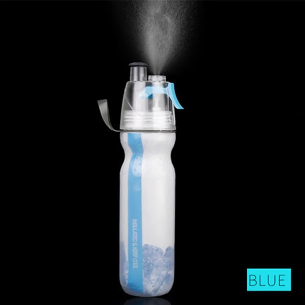 Уличная бутылка для воды PE чайник спортивный спрей бега летняя езда | Спорт и