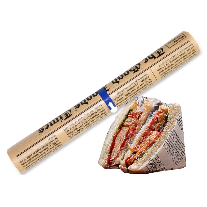 

Non Stick Baking Paper Newspaper Style Oil Proof Oilpaper for Oven Pastry Bread Baking Mat Heat Resistant
