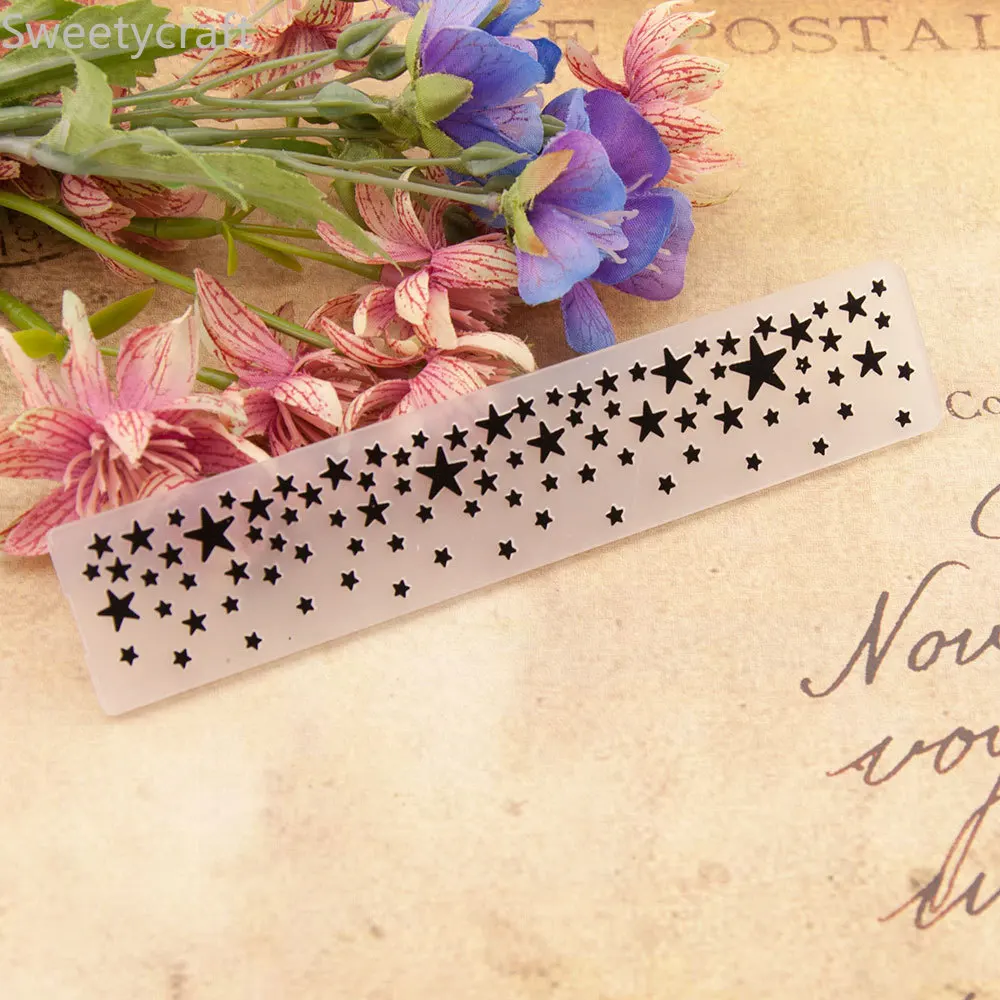 Трафареты со звездным узором пластиковые папки для тиснения DIY скрапбукинга