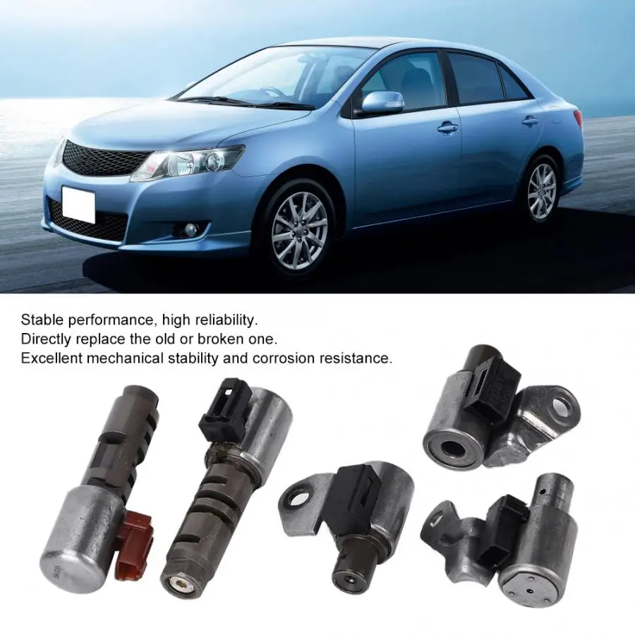 

5pcs Vacuum Solenoid Valve Transmission Solenoid Kit U340E Fits for Toyota Allion 2002-07 4 SP FWD 1.5L car accesories