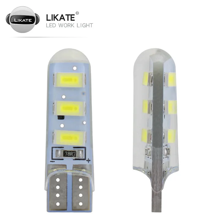 

LKT Automobile LED Lamp T10 5630 6smd 5730 Width Lamp Reading Lamp License Plate Lamp Silicone Highlight