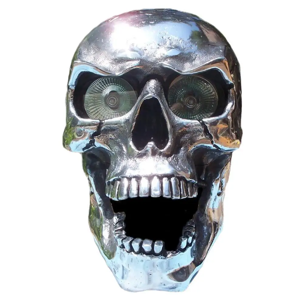 

Motorcycle Skull Headlight Universal Custom LED Heada Light Metal Skull High/Low Beam HeadLight HeadlLamp For Most Motorcycles
