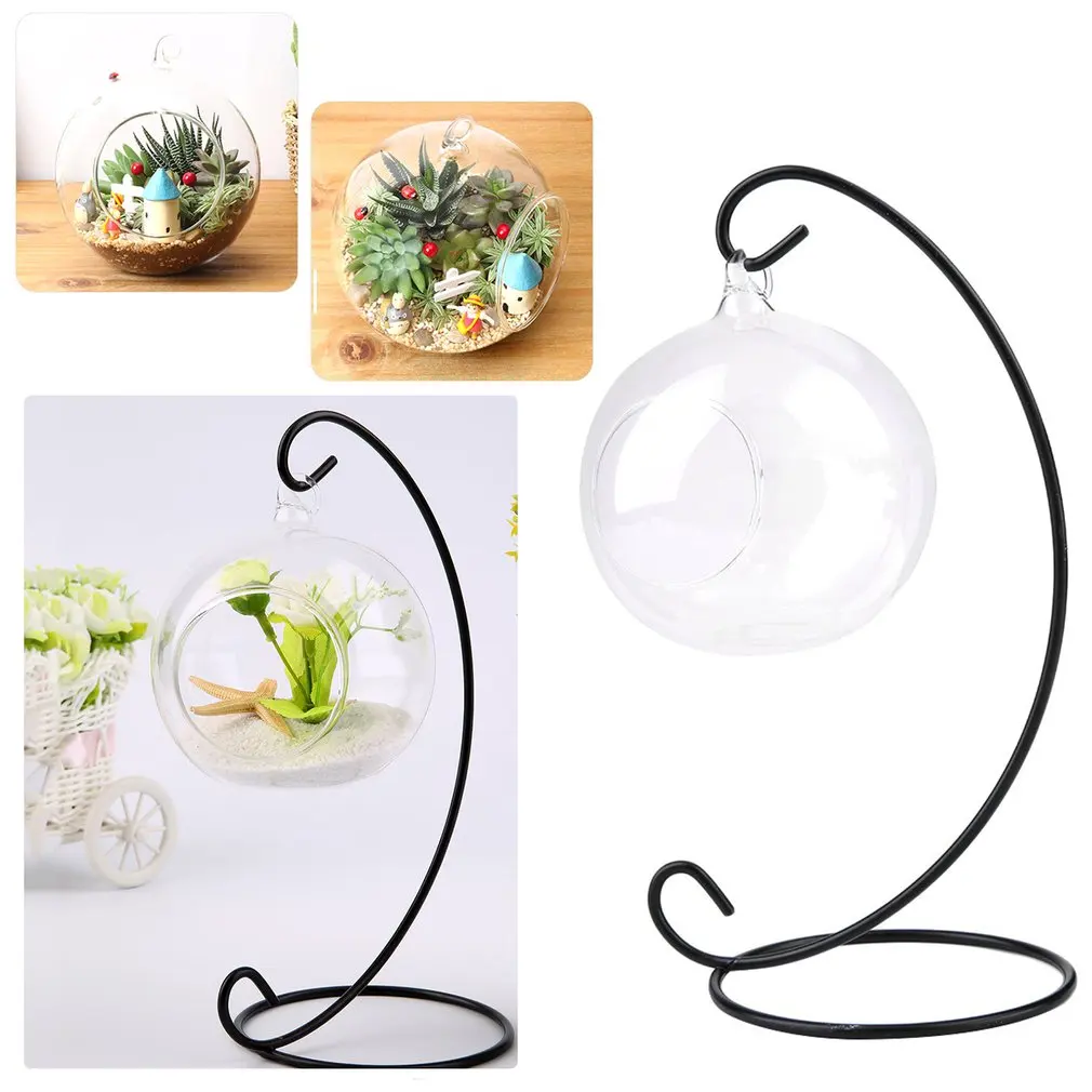 DIY прозрачный круглый шар с одним отверстием гидропонное растение цветок висячая