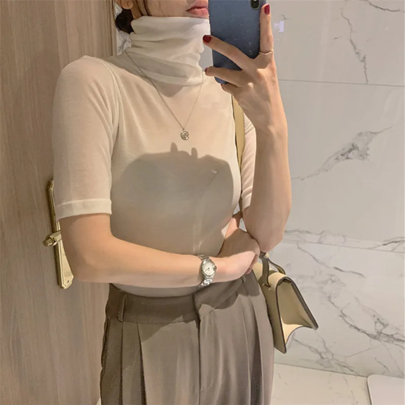 

2021 New Fashion Bottoming Women's Slim All-Match Short-Sleeved T-Shirt