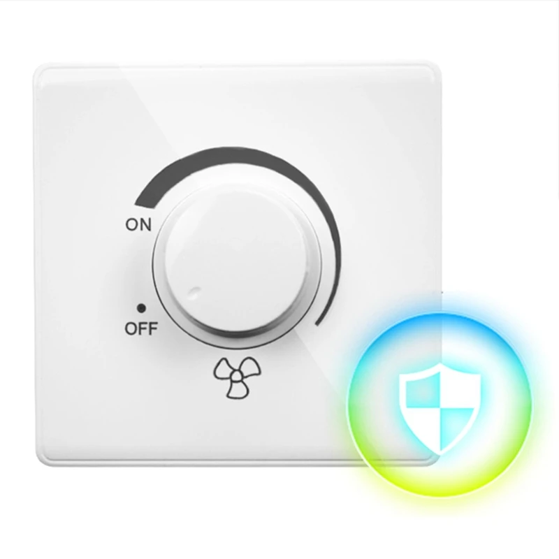 86 Type Ceiling Fan Adjustment Stepless Speed Controller Wall Switch 220V 10A |