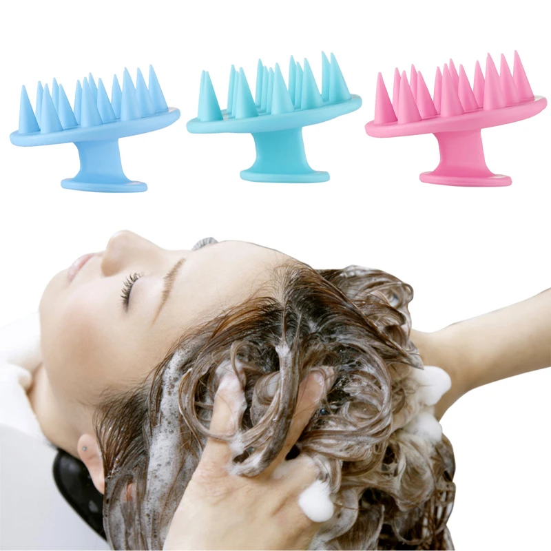 

Silicone Shampoo Scalp Hair Massager Shampoo Massage Comb Bath Massage Brush Scalp Massager Hair Shower Brush Comb Care Tool
