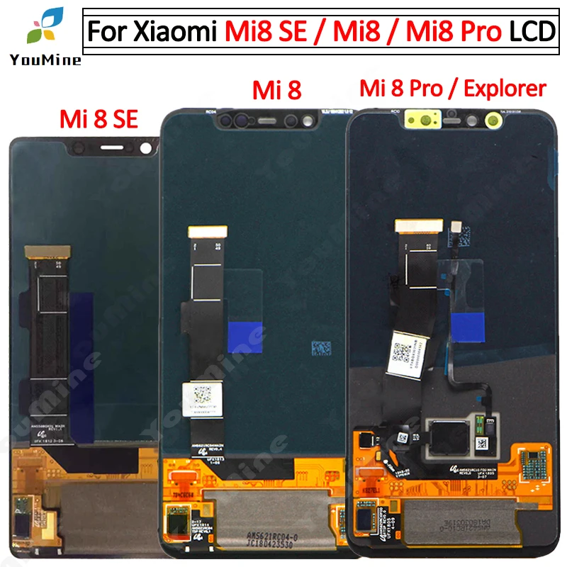ЖК дисплей с дигитайзером для Xiaomi Mi 8 сенсорный экран рамкой mi8 Explorer pro MI se|Экраны