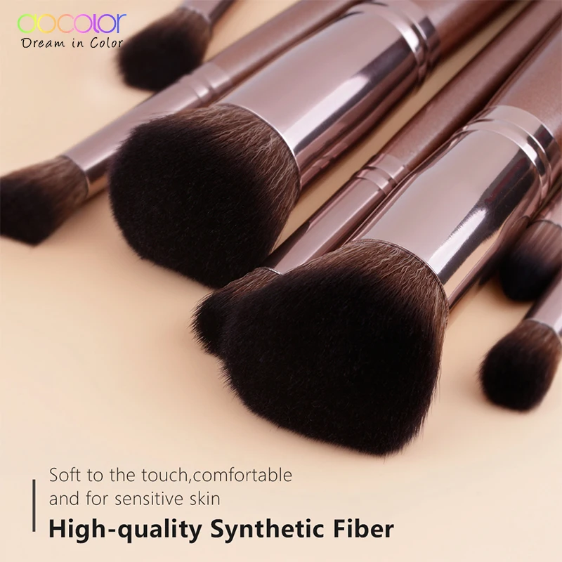 Набор кистей для макияжа Docolor 10 шт. кисть пудры основы под макияж глаз румян набор