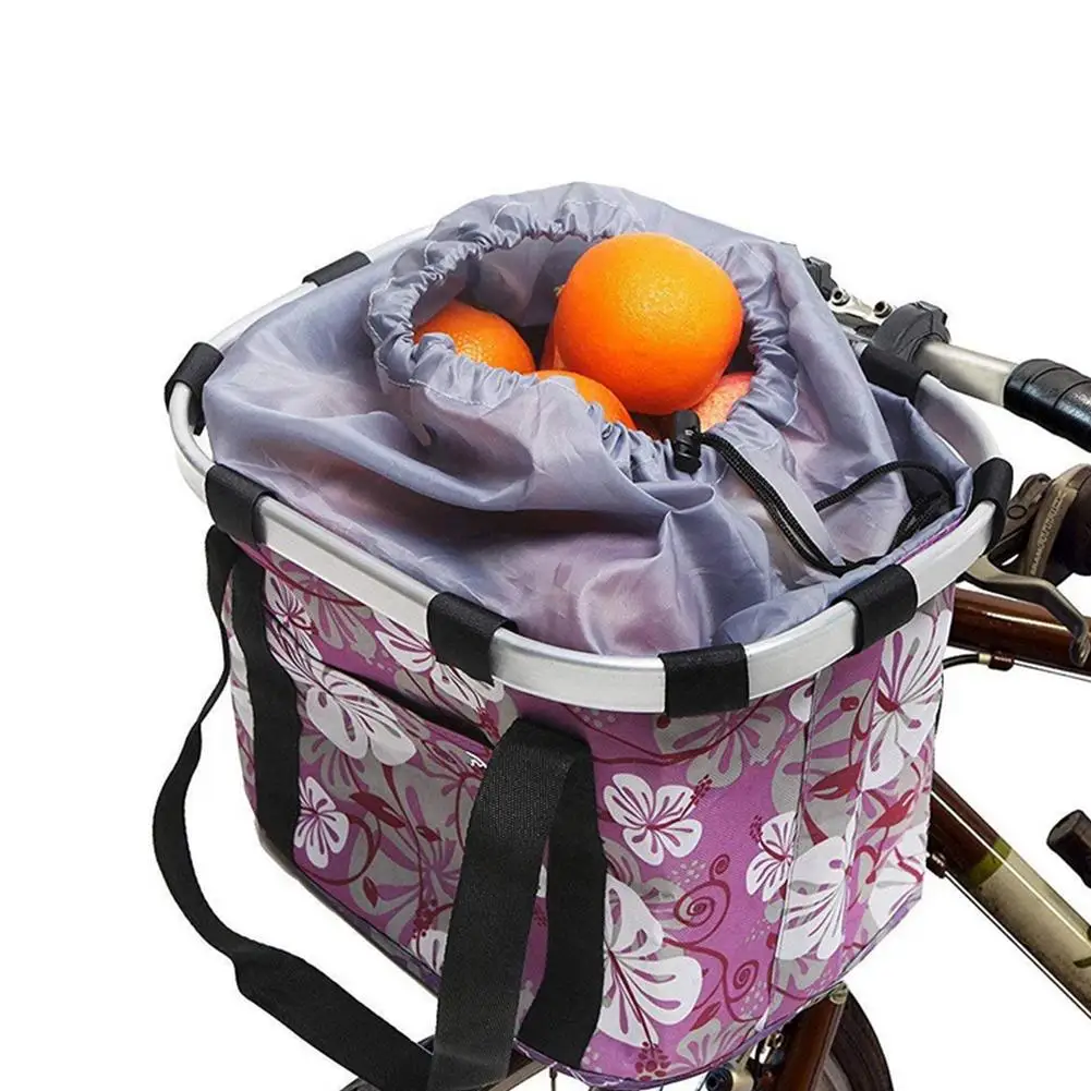 

Велосипедная корзина, сумочка для велоспорта, передняя из алюминиевого сплава, переноска для домашних животных