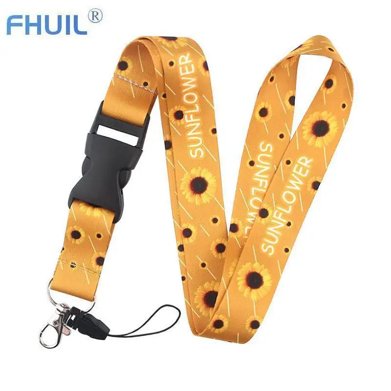 

Cute Mobile Necklace Strap Stitch lanyard for iPhone kette Key cord neck Flower Phone lanyards laniere telephone charms kawaii