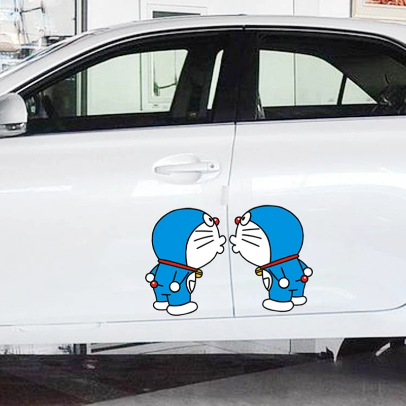 2 шт./лот Doraemon автомобильная наклейка милая мультяшная Дораэмон поцелуй вместе
