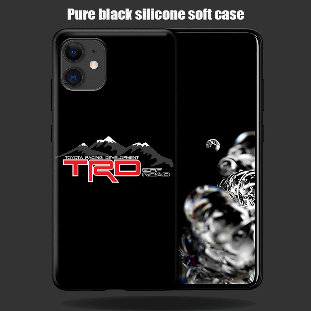 

Toyotas Sport Car Logo Phone Case For Iphone 5 5S SE 2020 6 6S 7 8 Plus 11 12 Mini X XS XR Pro Max black Funda Fashion Hoesjes